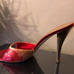 GIUSEPPE ZANOTTI SEQUINED SLIDE US 9